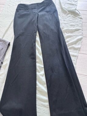 Express Women's Black Wide-Leg Ponte Trousers